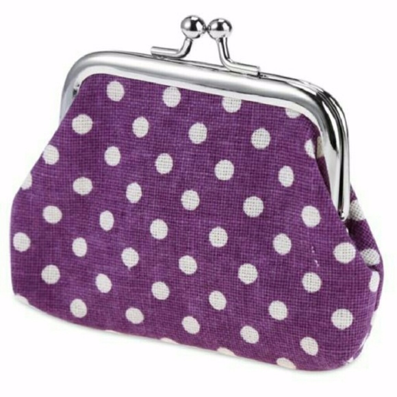 Lovely Polka Dot Print Coin Purse - Picture 1 of 2